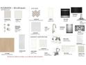 Selection of interior design options for the kitchen and bathroom, including cabinets, countertops, and fixtures at 328 Trailmore Ln, Summerville, SC 29486