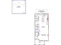 Detailed first floor floor plan showcasing layout of the kitchen, Gathering room, and eat-in area at 316 O'Malley Dr, Summerville, SC 29483