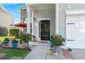 Welcoming front entrance with decorative plants and a charming front door at 3364 Middlesboro Ave, Summerville, SC 29485