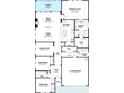 Detailed floor plan showcasing the layout with 3 bedrooms, 2 baths, kitchen, great room, and 2-car garage at 2046 Mcguire Ln # 012, Hollywood, SC 29449