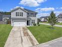 Charming two-story home features a well-maintained lawn and a two-car garage at 301 Mondo Ct, Summerville, SC 29486