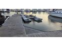 A private boat dock featuring modern boat lift and stunning views at We 10Th St # B11, Folly Beach, SC 29439