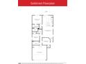 Goldcrest floorplan features a spacious kitchen, gathering room, owner's suite, and a 2 car garage at 730 Meadowbrook Lane, Summerville, SC 29486