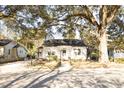 Inviting white home with a classic design, surrounded by mature trees and a well-maintained yard at 203 Weiters St, Walterboro, SC 29488