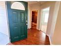 Inviting entryway with wood floors and views to bathroom and bedroom at 286 Westbrooke Rd, Summerville, SC 29486