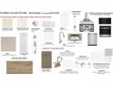Selections sheet showing kitchen and bathroom designs and features, including cabinets, countertops and backsplash at 342 Trailmore Ln, Summerville, SC 29486