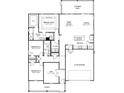 Detailed floor plan showcases the layout of this home, including bedrooms, kitchen, and living spaces at 423 Radiant Blue Way, Summerville, SC 29486