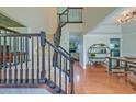 Stairway and hardwood floors at 9682 Pebble Creek Blvd, Summerville, SC 29485