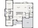 Detailed first-floor layout showcasing an open-concept design with spacious rooms and convenient features at 0 Doar Rd, Awendaw, SC 29429