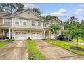 Charming townhouse featuring a two-car garage and a well-maintained front lawn at 9646 Scarborough Ct, Summerville, SC 29485