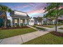 Charming street view featuring well-maintained homes and lush landscaping under a colorful sky at 1515 Pogonia St # 2, Mount Pleasant, SC 29466