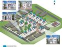 Aerial view of a modern neighborhood showcasing the layout, parks, and street names at 26 Nats Ct, Charleston, SC 29403