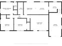 Layout of the home showcasing a living room, kitchen, utility room, bedrooms, and a garage at 6305 Lucille Dr, North Charleston, SC 29406