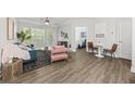 Open-concept living area showcases stylish furnishings and smooth flooring at 1012 Basildon Rd, Mount Pleasant, SC 29466