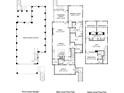 Detailed floor plan showcasing the layout of the home, including the garage, bedrooms, and living spaces at 3041 Robeson Trce, Johns Island, SC 29455