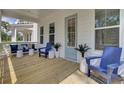 Inviting porch with cozy seating, perfect for relaxing and enjoying the outdoors at 3041 Robeson Trce, Johns Island, SC 29455