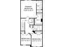 Detailed third-floor floorplan showcasing the primary bedroom, bath, bedrooms 2/3, laundry, and WIC at 477 Caledon Ct, Johns Island, SC 29455