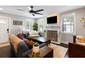 A comfy living room with a fireplace and neutral colors at 2924 Alabama Dr, North Charleston, SC 29405