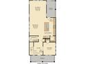 Detailed first floor plan showcasing the layout of the entry, study, kitchen, dining, Gathering room, and porch at 115 Battle Boat Blvd, Summerville, SC 29485
