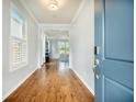 Inviting entryway with hardwood floors and natural light at 224 Wappoo Trace Ln, Summerville, SC 29486