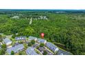 Aerial view of a residential community surrounded by lush greenery and nature at 333 Flyway Rd, Goose Creek, SC 29445
