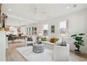 Cozy living room featuring neutral tones, stylish decor, and plenty of natural light at 4620 O'Hear Ave, North Charleston, SC 29405