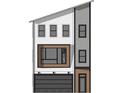 Modern home exterior features a sleek design with a garage, front door, and large windows at 810 Curved Creek Ct, James Island, SC 29412