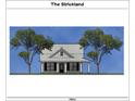 Architectural rendering of a home's exterior showing the roofline, window locations, and porch at St, Saint George, SC 29477