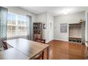 Spacious home office featuring hardwood floors, a large window, and natural light at 281 Decatur Dr, Summerville, SC 29486