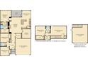 Detailed floor plan showcasing the layout of the home, including bedrooms, living spaces, and garage at 108 Orchard Blossom Ln, Summerville, SC 29485