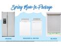 Spring Move-In package includes refrigerator, washer, dryer, and blinds at 422 Duskywing Dr, Goose Creek, SC 29445