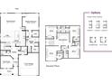 Detailed floor plan showcases the layout of the home, highlighting the room sizes and the Primary suite options at 8629 Connor Ct, North Charleston, SC 29406