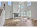 Bright living room features a fireplace, high ceilings and lots of natural light at 504 Sarno Way, Summerville, SC 29486