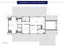 Upper-floor plan with dimensions showing layout of bedrooms, bathrooms and closets at 1479 Jeremy Cay Ct, Awendaw, SC 29429