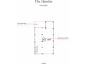 Hamlin floorplan showing the garage layout with a concrete patio at 1754 Cultivation Ln # 513, Mount Pleasant, SC 29466