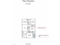 Hamlin floorplan showing the second floor layout with bedrooms and elevator pre-wire at 1754 Cultivation Ln # 513, Mount Pleasant, SC 29466