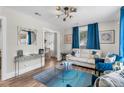 Stylish living room featuring modern decor and hardwood floors at 2666 Poplin Ave, North Charleston, SC 29405