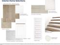 Interior home selections showcasing flooring, tile, carpets, cabinets, paint, countertops, and other options at 206 Terrace View Dr, Summerville, SC 29486