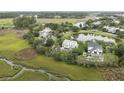 Breathtaking aerial view of homes near lush wetlands, featuring a serene pond and community pool at 228 Beresford Creek St, Charleston, SC 29492