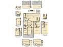 Detailed floor plan showcasing the layout of this one story home with various room and bonus options at 114 Rust Rail Way, Summerville, SC 29485