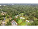 Aerial view of a home surrounded by lush greenery and trees at 245 Lake Dr, Summerville, SC 29483