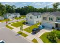 Beautifully landscaped property with a two-story home, two-car garage, and manicured lawns, surrounded by neighborhood homes at 602 Jancus St, Charleston, SC 29414