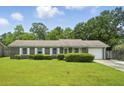Single-story brick home with manicured lawn and landscaping, showcasing a classic and inviting exterior at 102 Berkshire Ct, Goose Creek, SC 29445