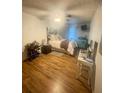 Bedroom featuring hardwood floors, ceiling fan and a comfortably made bed at 160 Lancashire Rd, Summerville, SC 29486
