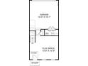 First floor floorplan features garage, flex space, foyer, and stoop at 209 Somerset Acres Dr, Summerville, SC 29486