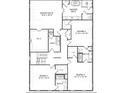 Second floor plan features Primary suite, bedrooms, laundry and bathrooms, showcasing functionality at 3898 Summerton Street Dr, Mount Pleasant, SC 29466