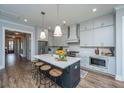 Modern kitchen featuring a central island, stainless steel appliances, and ample cabinet space at 436 Ripple Park Dr, Summerville, SC 29486