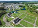 Sprawling community with lush landscaping, ponds, and modern townhomes at 568 Scholar Way, Summerville, SC 29486