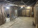 Spacious interior framing with exposed beams, ready for renovation at 1912 English St, North Charleston, SC 29405