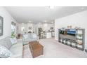 Spacious living room with neutral tones, plush carpeting, and an open concept design at 109 Lyra Ln, Summerville, SC 29486
